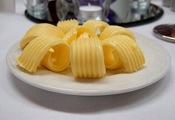 saucer of margarine free of high fructose corn syrup